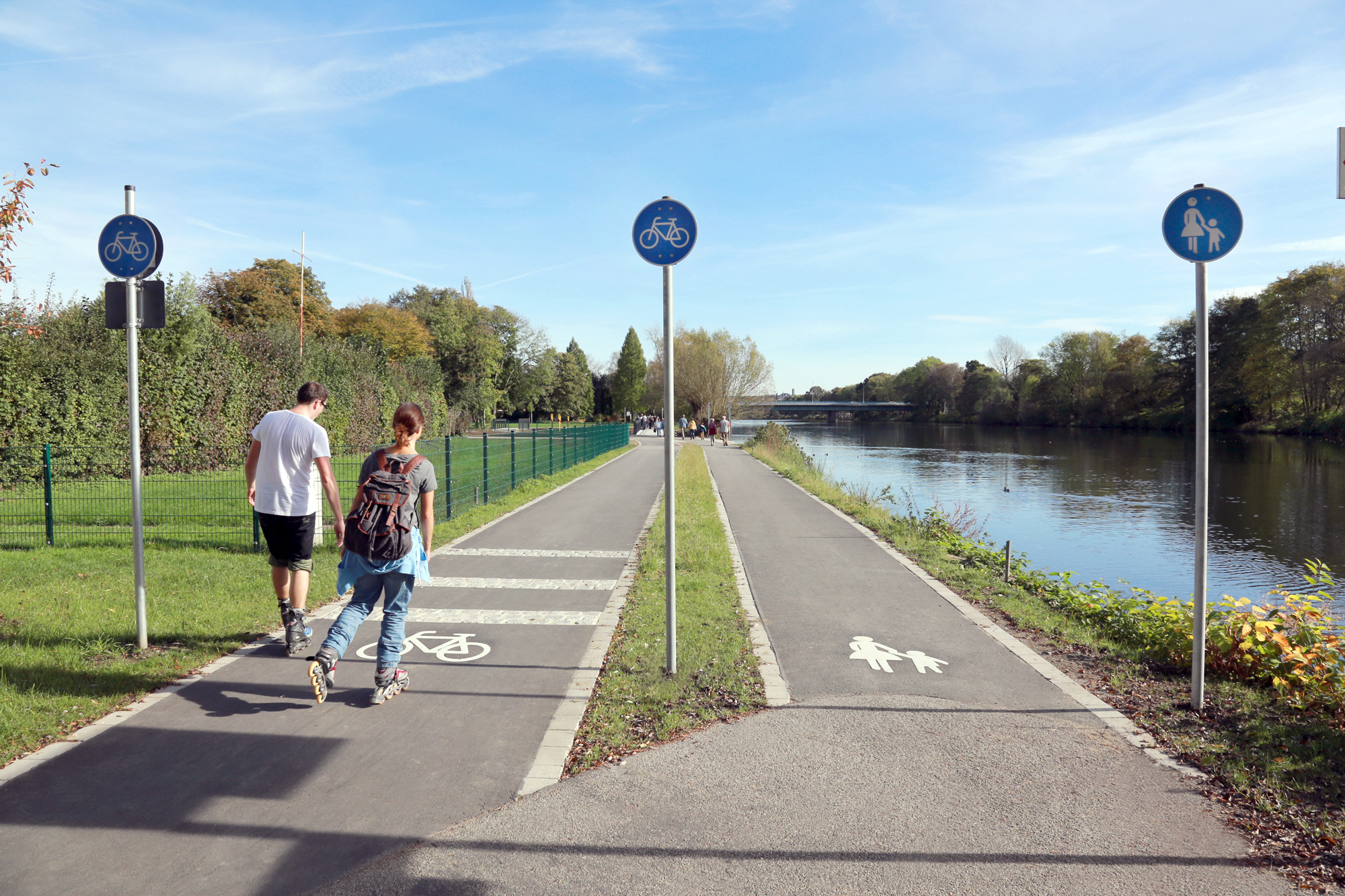 Radweganlage in Herdecke